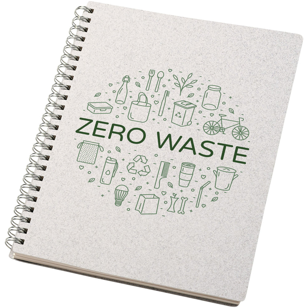 Branded Bianco A5 size wire-o notebook