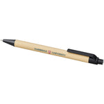 Branded Berk recycled carton and corn plastic ballpoint pen