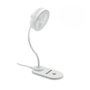 Desktop charger fan with light