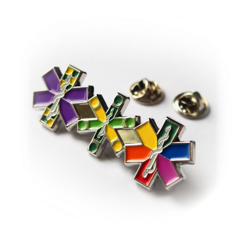Branded Stamped Iron Soft Enamel Badge (60mm)