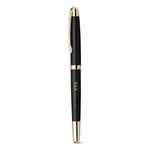 EZEKIEL ROLLER. Metal rollerball with gold trim