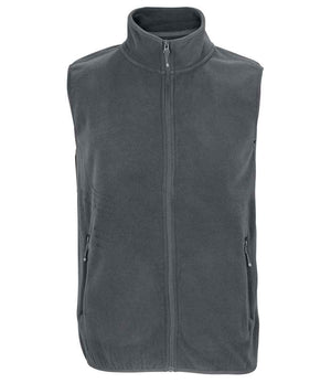 SOL'S Unisex Factor Recycled Micro Fleece Bodywarmer Charcoal