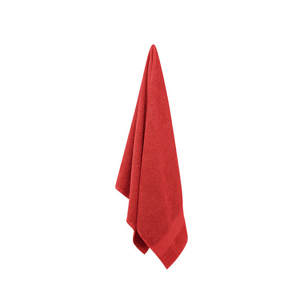 Towel organic cotton 140x70cm Red
