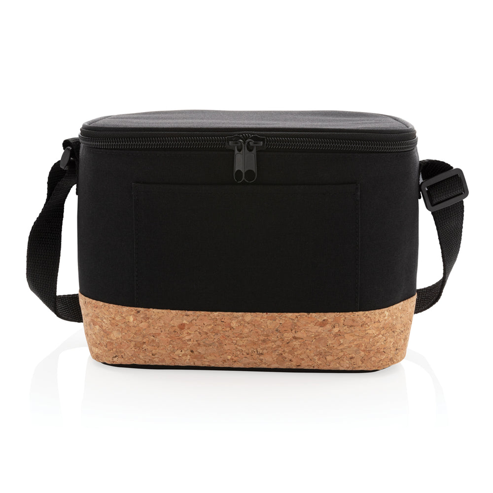Branded Two tone cooler bag with cork detail