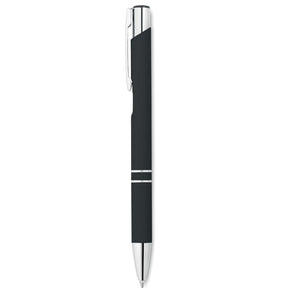 Ball pen in rubberised finish | Branded Metal Pen