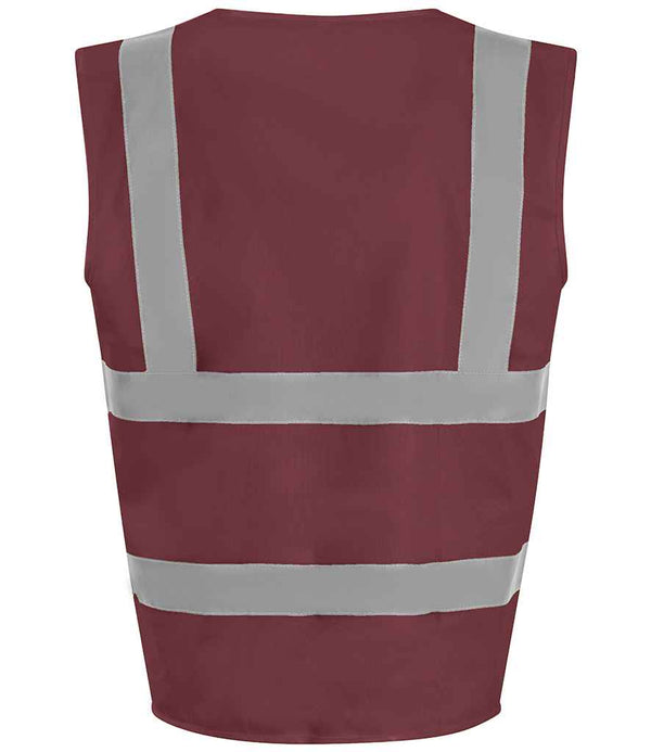 Pro RTX High Visibility Waistcoat Maroon