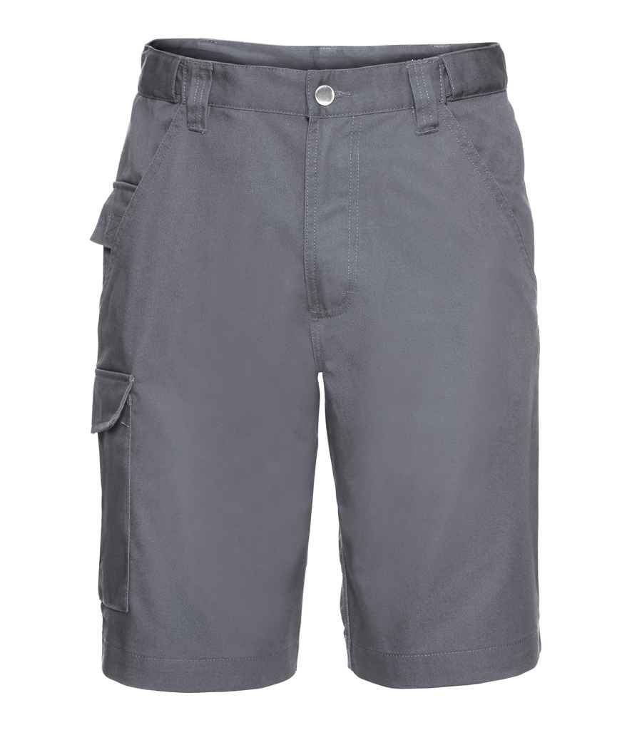 Russell Workwear Poly/Cotton Shorts Convoy Grey