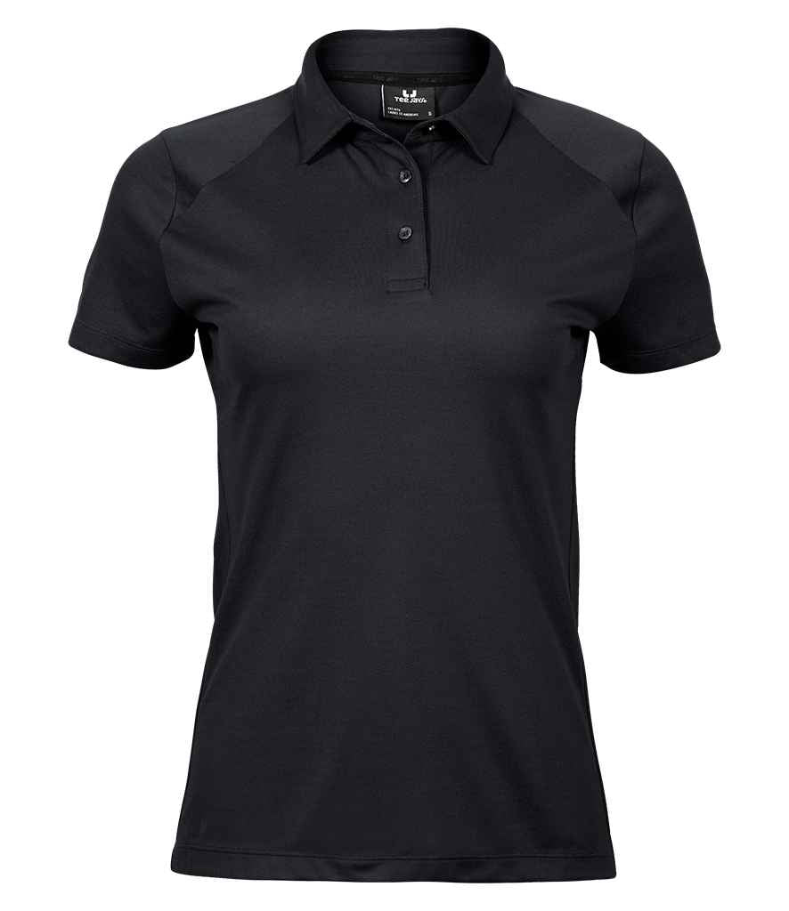 Tee Jays Ladies Luxury Sport Polo Shirt Black