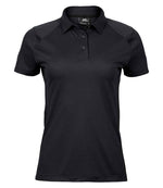 Tee Jays Ladies Luxury Sport Polo Shirt Black