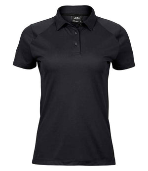 Tee Jays Ladies Luxury Sport Polo Shirt Black