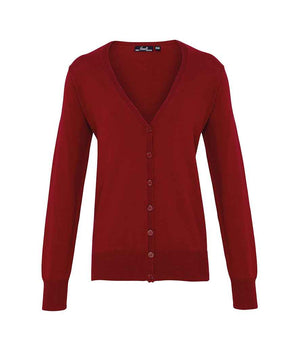 Premier Ladies Cotton Acrylic V Neck Cardigan