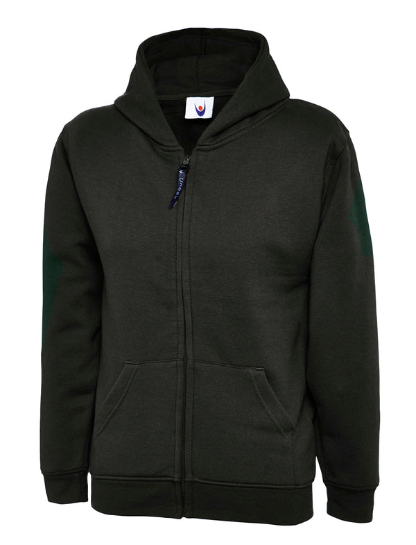 Branded Childrens Classic Full Zip Hooded Sweatshirt