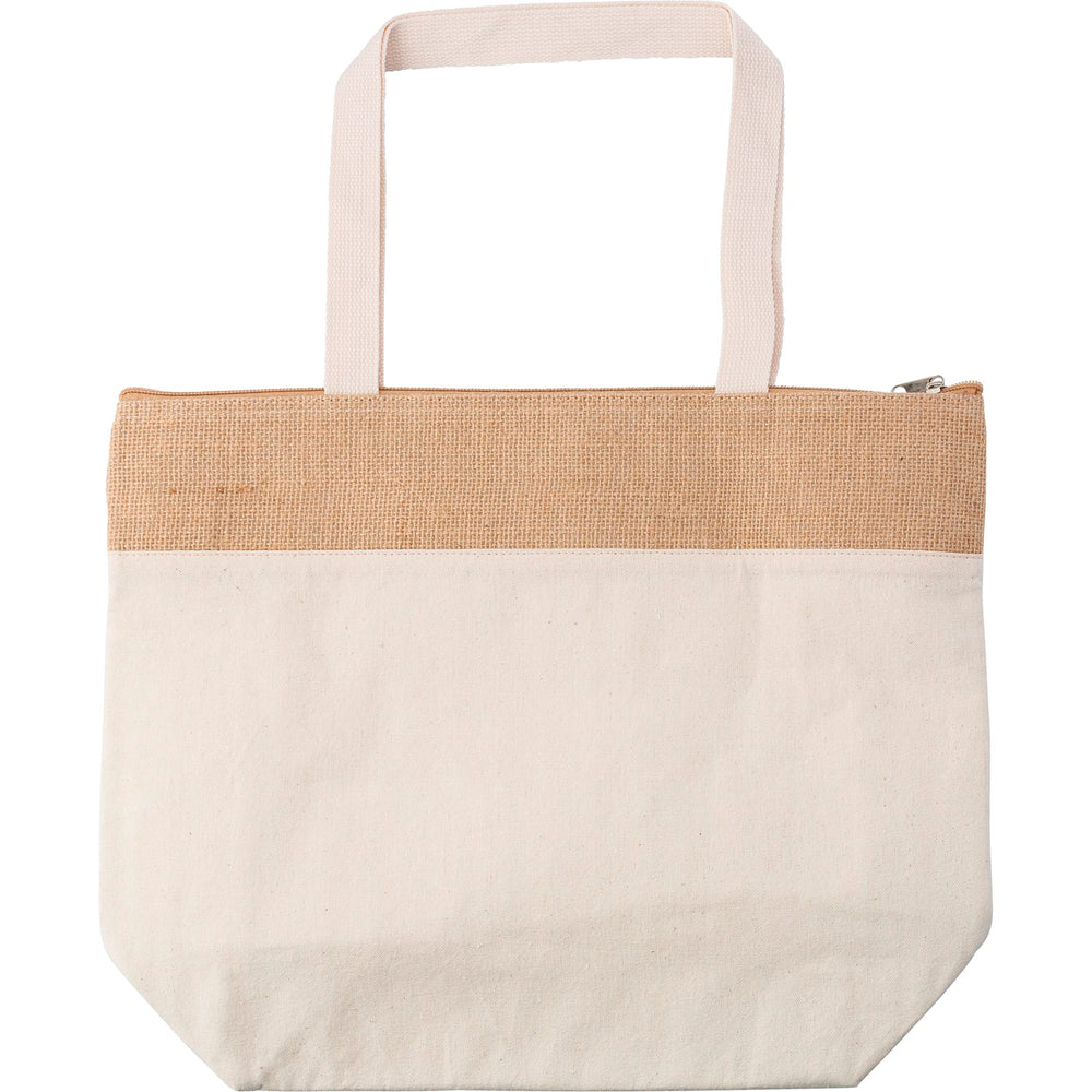 Branded Hoodcroft Jute shopper cool bag
