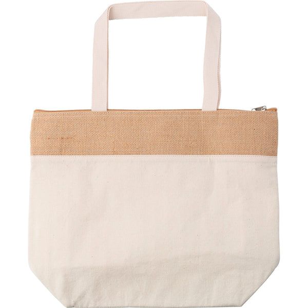 Branded Hoodcroft Jute shopper cool bag