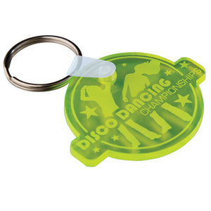 Bespoke Acrylic Keyrings Embossed to Design