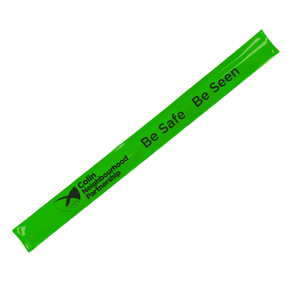 Branded Reflective Slap Bands - Non Compliant