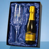 Branded Single Champagne Flute Gift Set with a 20cl Bottle of Prosecco