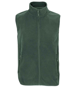 SOL'S Unisex Factor Recycled Micro Fleece Bodywarmer Forest Green