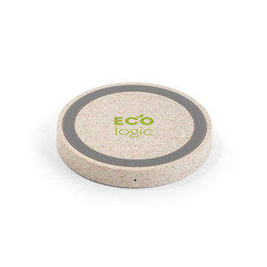 CUVIER. Wireless charger in ABS and wheat straw fibre