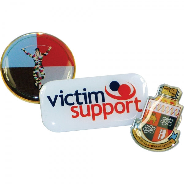 Custom Printed Steel Badge (15mm)