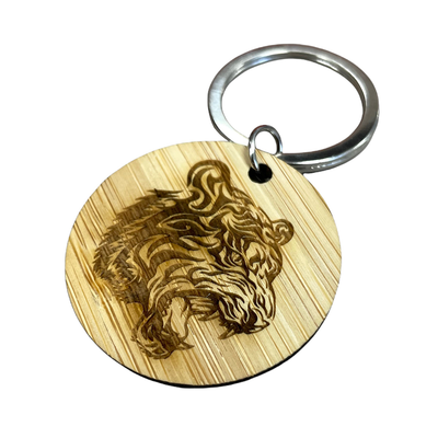 Branded Bamboo Keyring