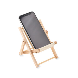 Deckchair-shaped phone stand