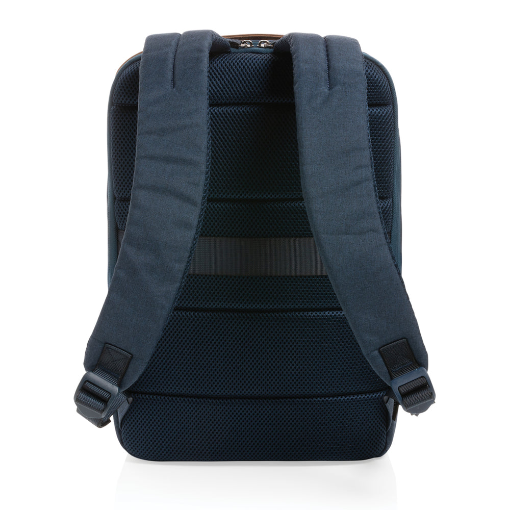 Branded Impact AWARE™ 300D two tone deluxe 15.6" laptop backpack