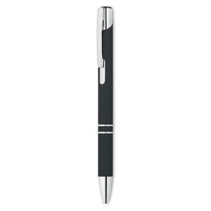 Ball pen in rubberised finish | Branded Metal Pen