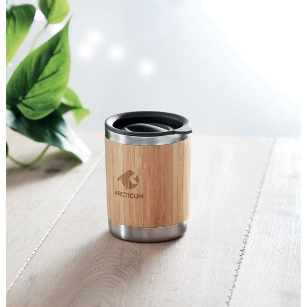 Branded Tumbler in bamboo cover 250ml
