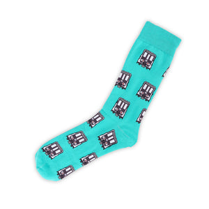 Custom Logo Socks - Jacquard Knitted Cotton