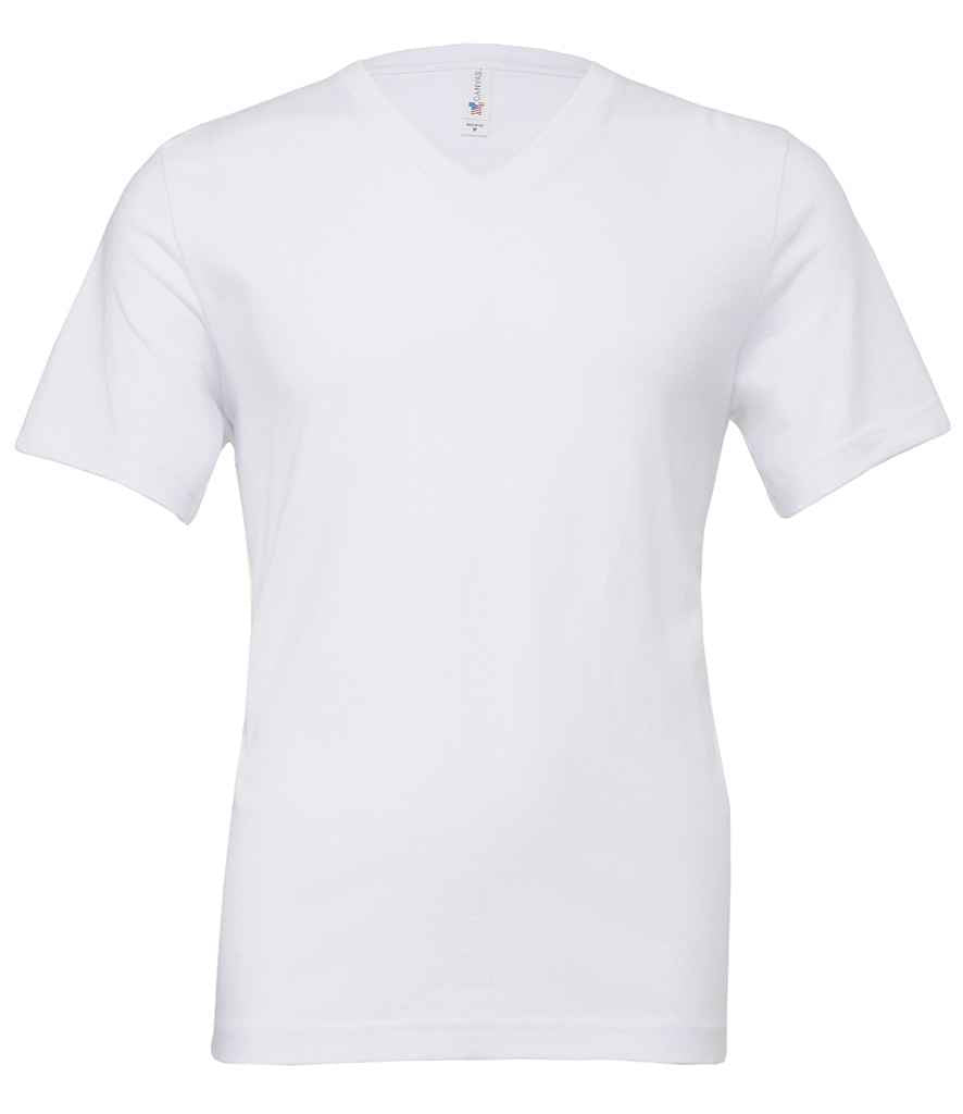 Branded Canvas Unisex Jersey V Neck T-Shirt