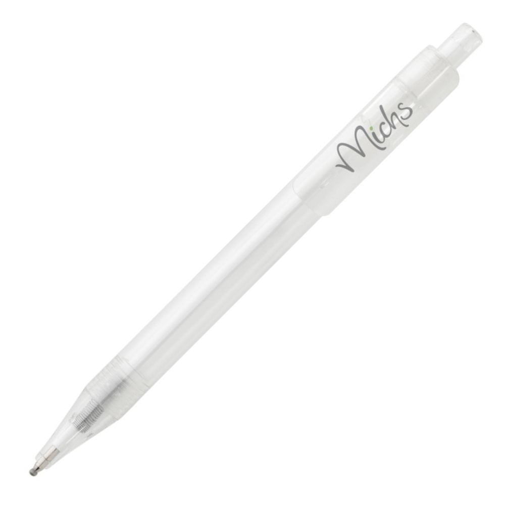 Branded GRS RPET X8 transparent pen