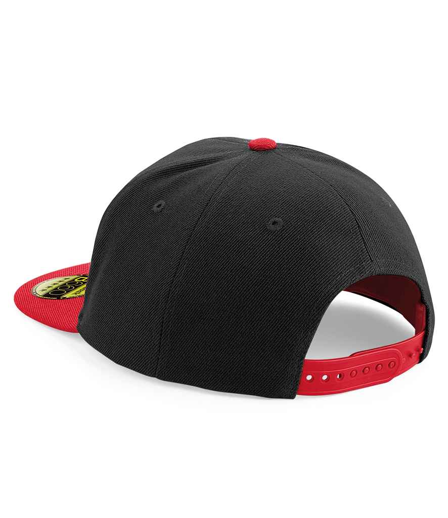 Branded Beechfield Original Flat Peak Snapback Cap