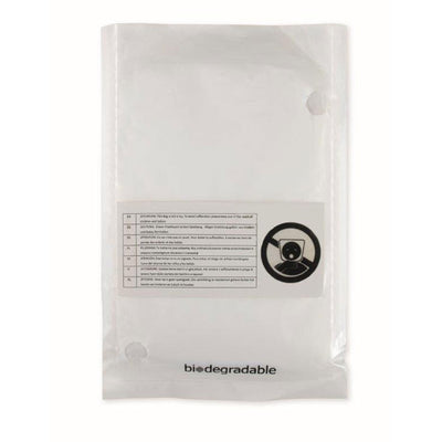 Branded Biodegradable poncho and bag