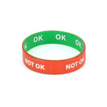 Branded Double Sided Silicon Wrist Band