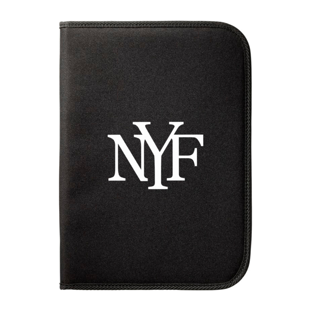 Branded Berkely A4 zippered portfolio