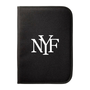 Branded Berkely A4 zippered portfolio