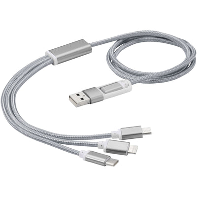 Branded Versatile 5-in-1 charging cable
