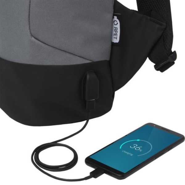 Branded Cover GRS RPET anti-theft backpack 16L