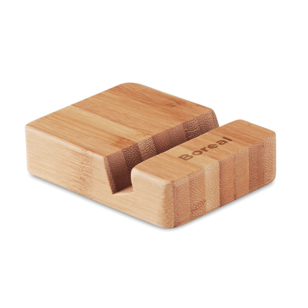 Branded Holt Bamboo Phone Stand