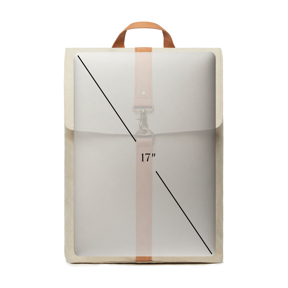 Branded VINGA Bosler backpack GRS recycled canvas