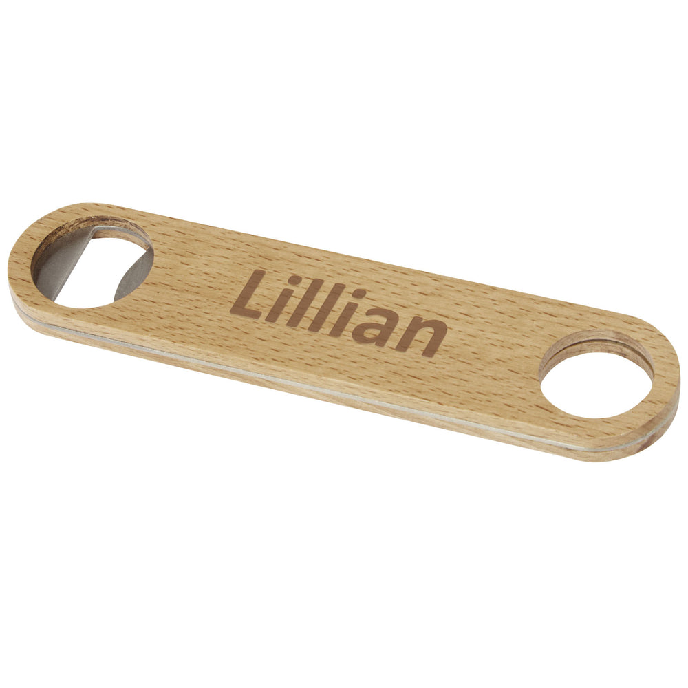 Branded Origina wooden bottle opener