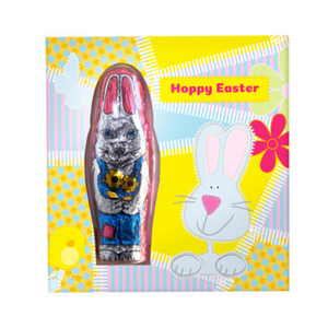 Branded Promotional Bunny Card – Milk Chocolate Rabbit