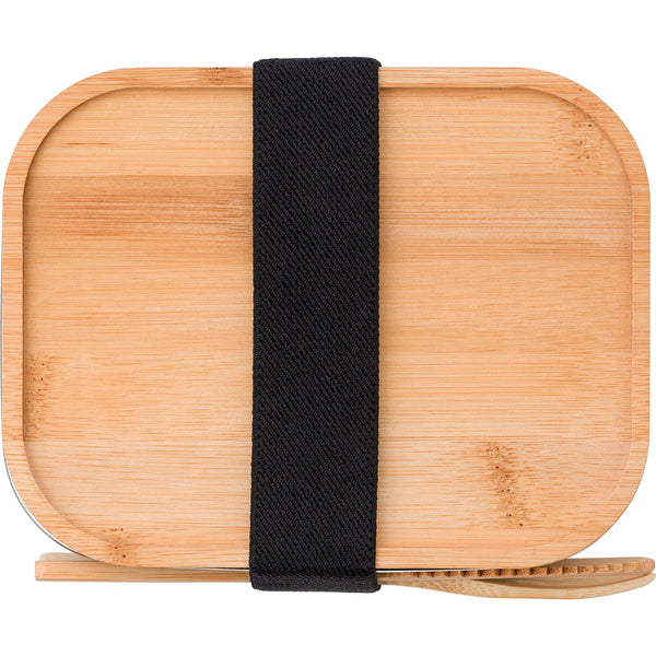 Branded Northchapel Bamboo lid stainless steel lunch box