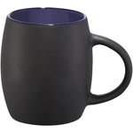 Branded Hearth 400 ml ceramic mug with wooden coaster/lid
