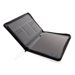 Branded Impact AWARE™ RPET A4 portfolio with zipper
