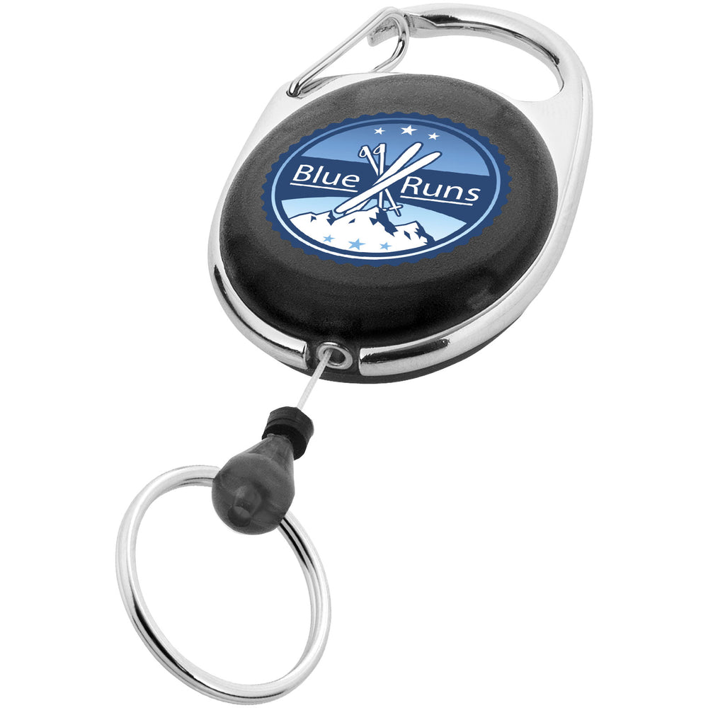 Branded Gerlos roller clip keychain