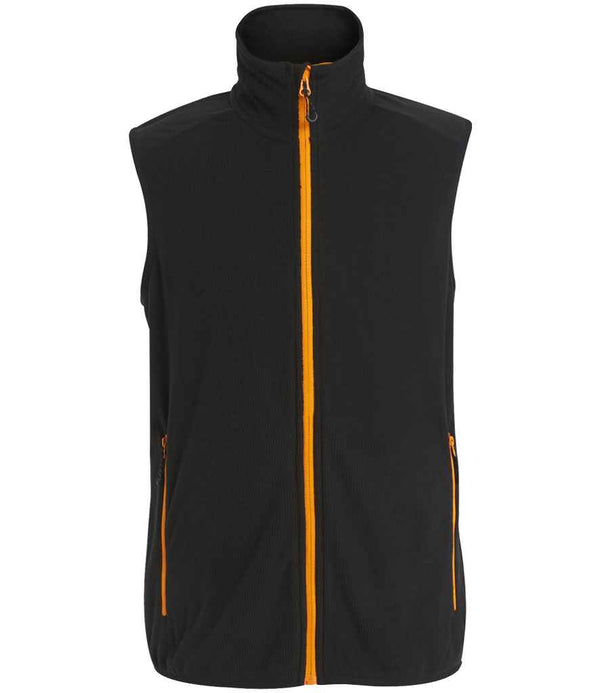 Regatta Navigate Fleece Bodywarmer Black/Orange Pop