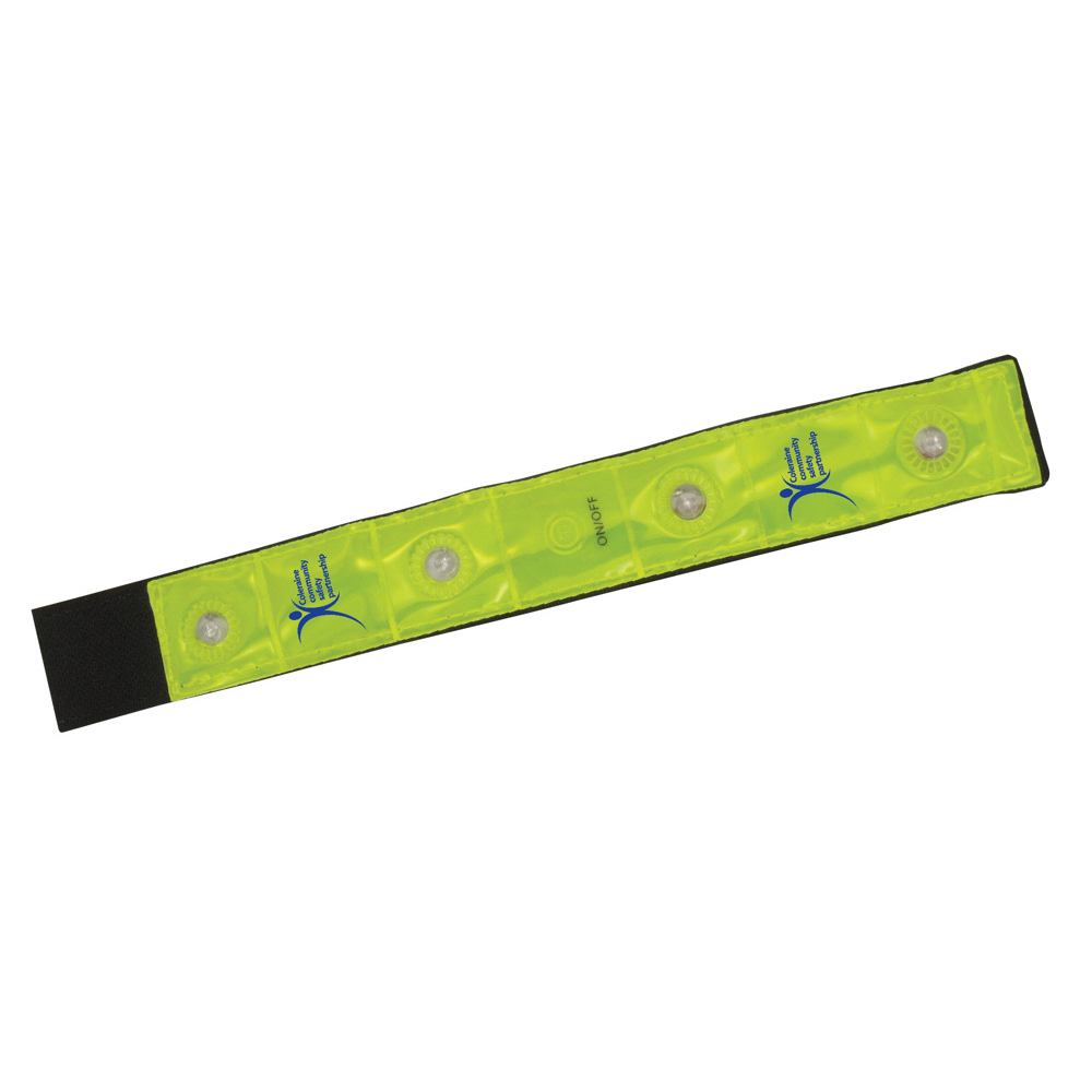 Branded Reflective Armbands with LED's