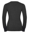 Russell Collection Ladies Cotton Acrylic V Neck Sweater